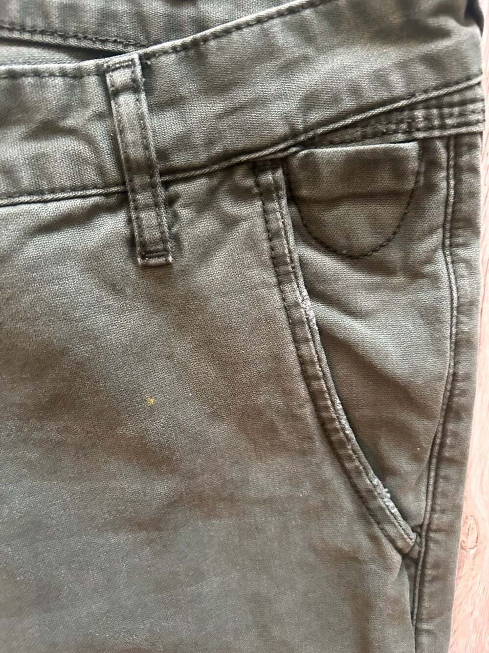 Scotch & Soda Amsterdams Blauw Mailer Olive Green Chino Pants W:34 L:32 - Picture 5 of 9